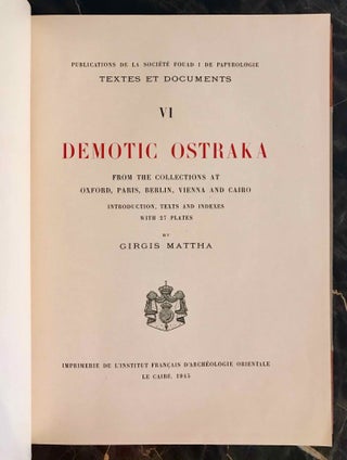 Demotic ostraka from the collections at Oxford, Paris, Berlin, Vienna and Cairo[newline]M2441c-01.jpeg