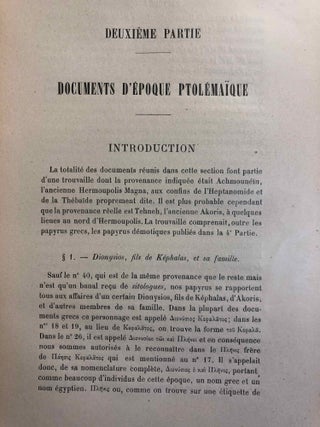 Papyrus grecs et démotiques recueillis en Egypte et publiés par Théodore Reinach[newline]M2461-05.jpg
