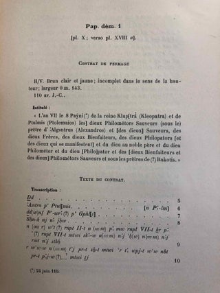Papyrus grecs et démotiques recueillis en Egypte et publiés par Théodore Reinach[newline]M2461-10.jpg