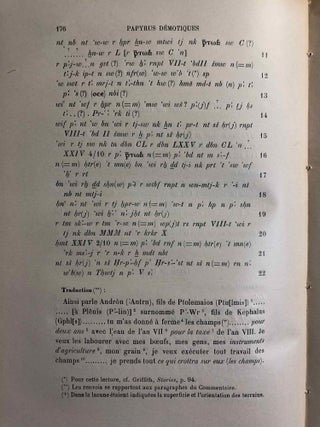 Papyrus grecs et démotiques recueillis en Egypte et publiés par Théodore Reinach[newline]M2461-11.jpg
