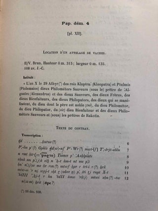 Papyrus grecs et démotiques recueillis en Egypte et publiés par Théodore Reinach[newline]M2461-17.jpg