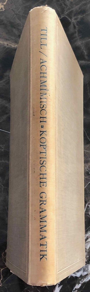 Item #M2463 Achmimisch-Koptische Grammatik. Mit Chrestomathie und Wörterbuch. TILL Walter C.[newline]M2463.jpg