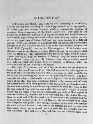 The Hibeh Papyri. Edited with English Translations and Notes. Vol. I & II (complete set)[newline]M2479a-11.jpeg