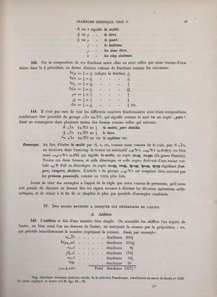 Grammaire démotique. Contenant les principes généraux de la langue et de l'écriture populaires des Anciens Egyptiens. Avec un tableau général des signes démotiques et dix planches y annexées.