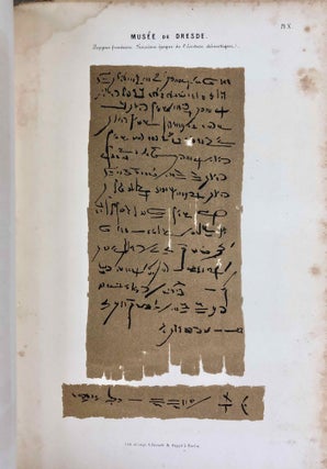 Grammaire démotique. Contenant les principes généraux de la langue et de l'écriture populaires des Anciens Egyptiens. Avec un tableau général des signes démotiques et dix planches y annexées.