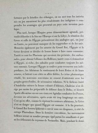 Les rapports des Grecs avec l'Egypte