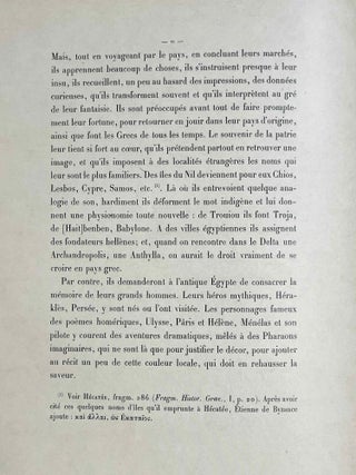 Les rapports des Grecs avec l'Egypte