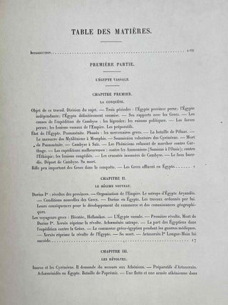 Les rapports des Grecs avec l'Egypte