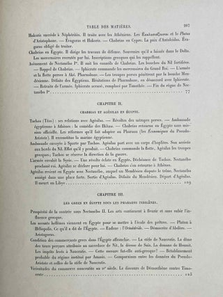 Les rapports des Grecs avec l'Egypte