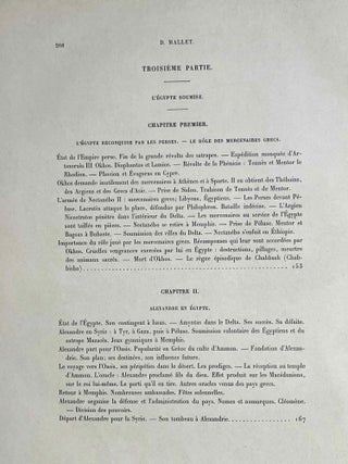 Les rapports des Grecs avec l'Egypte