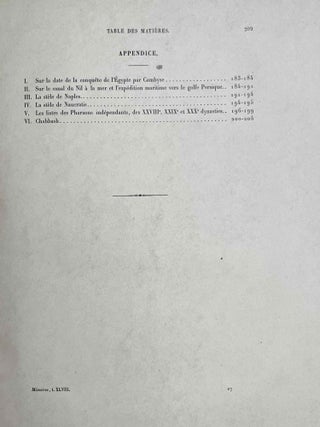 Les rapports des Grecs avec l'Egypte
