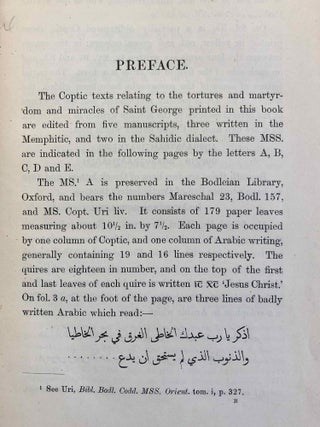 The Martyrdom and Miracles of Saint George of Cappadocia. The Coptic texts edited with an English translation.[newline]M2517a-05.jpg