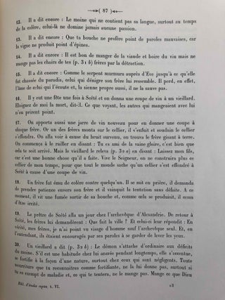 Le manuscrit de la version copte en dialecte sahidique des “Apophthegmata Patrum.”