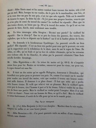 Le manuscrit de la version copte en dialecte sahidique des “Apophthegmata Patrum.”
