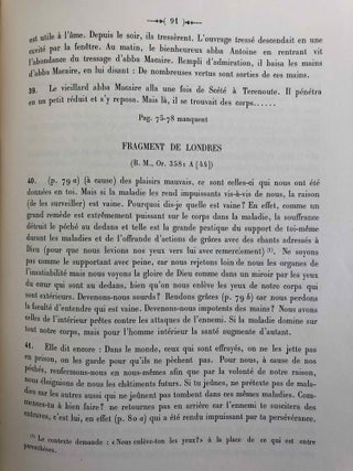 Le manuscrit de la version copte en dialecte sahidique des “Apophthegmata Patrum.”