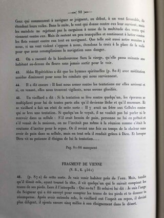 Le manuscrit de la version copte en dialecte sahidique des “Apophthegmata Patrum.”