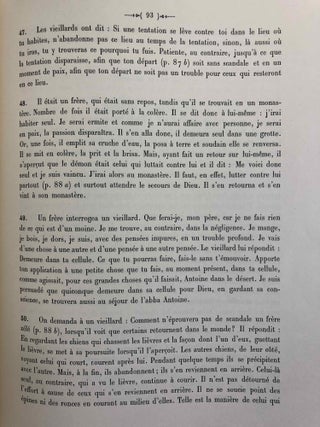 Le manuscrit de la version copte en dialecte sahidique des “Apophthegmata Patrum.”