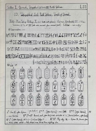 Ramesside inscriptions. Historical and biographical. Vol. I, fasc. 1-8 [Ramesses I, Sethos I, and contemporaries] (complete in itself)[newline]M2534c-06.jpeg