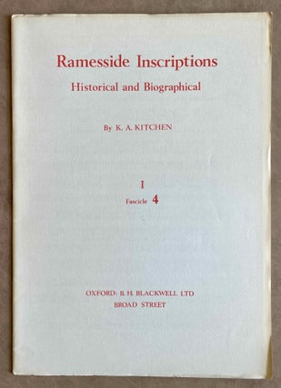 Ramesside inscriptions. Historical and biographical. Vol. I, fasc. 1-8 [Ramesses I, Sethos I, and contemporaries] (complete in itself)[newline]M2534c-12.jpeg