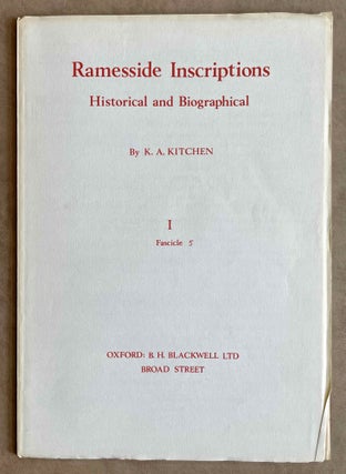 Ramesside inscriptions. Historical and biographical. Vol. I, fasc. 1-8 [Ramesses I, Sethos I, and contemporaries] (complete in itself)[newline]M2534c-16.jpeg