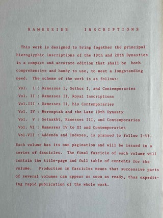 Ramesside inscriptions. Historical and biographical. Vol. I, fasc. 1-8 [Ramesses I, Sethos I, and contemporaries] (complete in itself)[newline]M2534c-19.jpeg