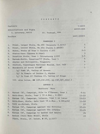 Ramesside inscriptions. Historical and biographical. Vol. I to VIII (complete set)[newline]M2534g-02.jpeg