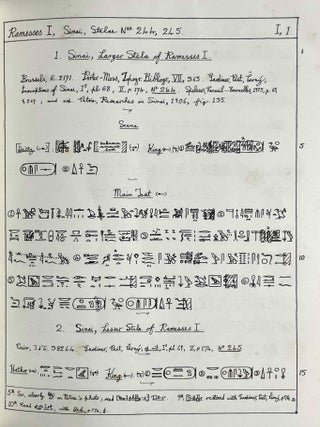 Ramesside inscriptions. Historical and biographical. Vol. I to VIII (complete set)[newline]M2534g-03.jpeg