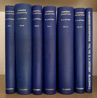 Item #M2534l Ramesside inscriptions. Historical and biographical. Vol. I and III-VIII (missing...