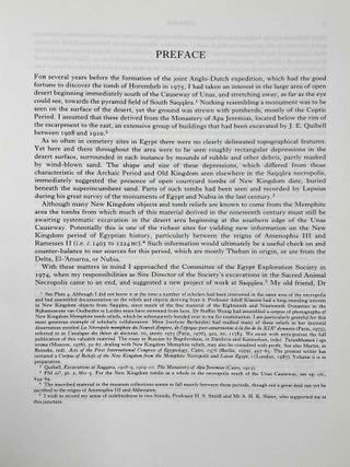 The Memphite Tomb of Horemheb commander-in-chief of Tut'ankhamun. Part I: The reliefs, inscriptions, and commentary. Part II: A catalogue of the finds.