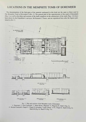 The Memphite Tomb of Horemheb commander-in-chief of Tut'ankhamun. Part I: The reliefs, inscriptions, and commentary. Part II: A catalogue of the finds.