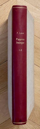 Item #M2547c Papyrus Insinger. Tome I: Texte, transcription, traduction et commentaire. Tome II:...