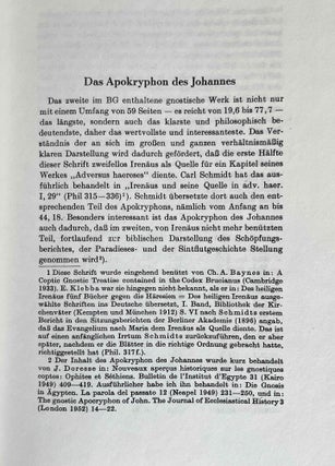 Die gnostischen Schriften des koptischen Papyrus Berolinensis 8502. Herausgegeben, übersetzt und bearbeitet.