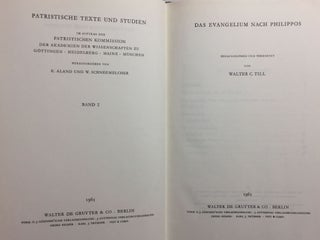 Das Evangelium nach Philippos. Herausgegeben und übersetzt.