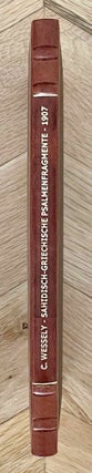 Item #M2568 Sahidisch-griechische Psalmenfragmente. WESSELY Karl