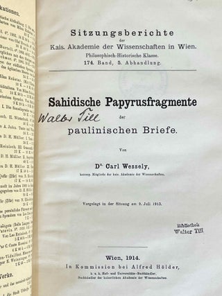Sahidische Papyrusfragmente der paulinischen Briefe