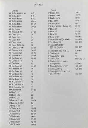 Hieratische Ostraka und Papyri aus der Ramessidenzeit. Band I: Text. Band II: Tafelteil, Transkriptionen aus dem Nachlass von J. Cerny (complete set)[newline]M2570f-09.jpeg
