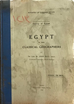 Item #M2574a Egypt in the Classical Geographers. BALL John[newline]M2574a.jpg
