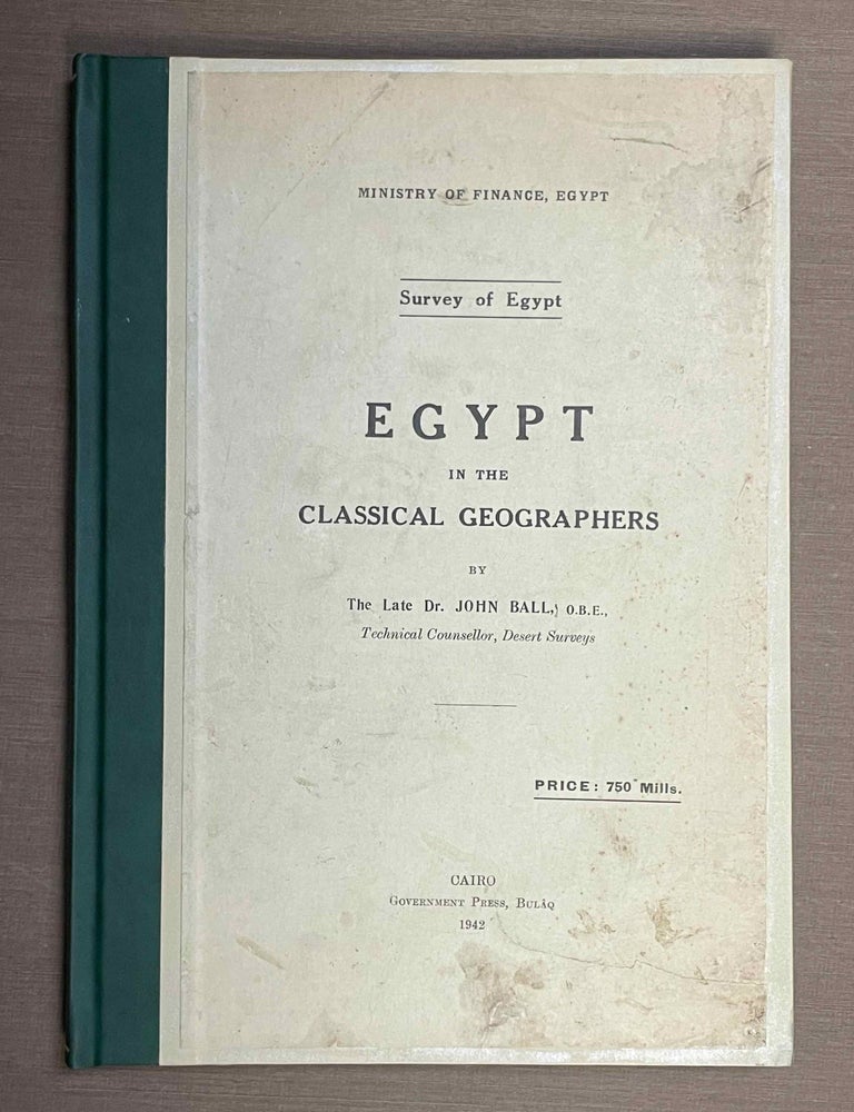 Item #M2574b Egypt in the Classical Geographers. BALL John.[newline]M2574b-00.jpeg