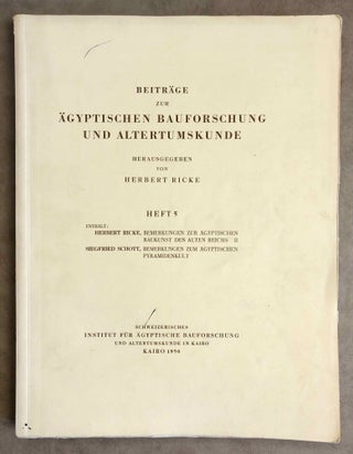 Item #M2576a Bemerkungen zur ägyptischen Baukunst des Alten Reichs. Band II, with: Bemerkungen...[newline]M2576a.jpg