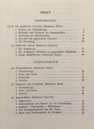 Ägyptologie. Literatur