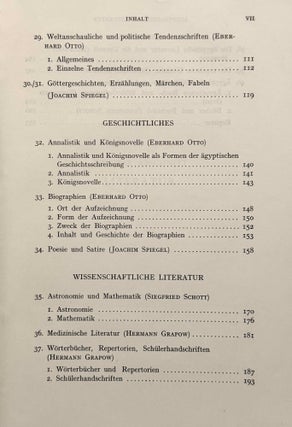 Ägyptologie. Literatur