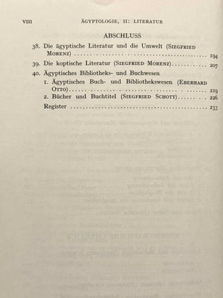 &Auml;gyptologie. Literatur