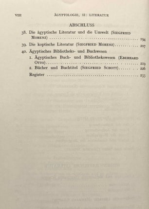 Ägyptologie. Literatur