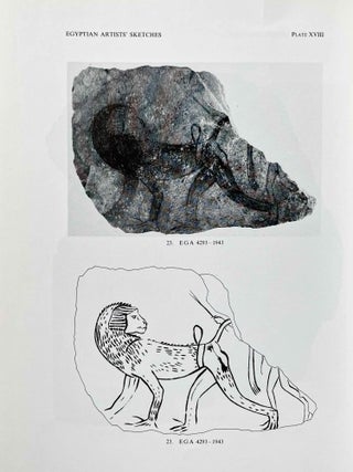 Egyptian Artists’ Sketches. Figured ostraka from the Gayer-Anderson Collection in the Fitzwilliam Museum, Cambridge.[newline]M2586b-09.jpeg
