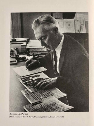 Item #M2588a Festschrift Richard A. Parker. Egyptological Studies in Honor of Richard A. Parker....