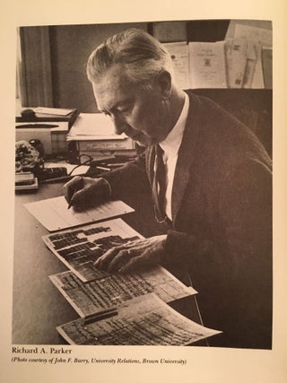 Item #M2588b Festschrift Richard A. Parker. Egyptological Studies in Honor of Richard A. Parker....