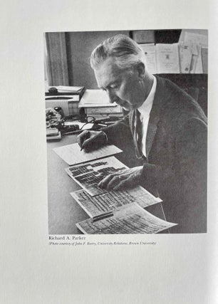 Item #M2588c Festschrift Richard A. Parker. Egyptological Studies in Honor of Richard A. Parker....