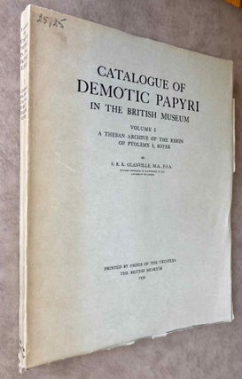 Catalogue of Demotic Papyri in the British Museum. Vol. I: A Theban Archive of the Reign of Ptolemy I, Soter[newline]M2599b-01.jpeg