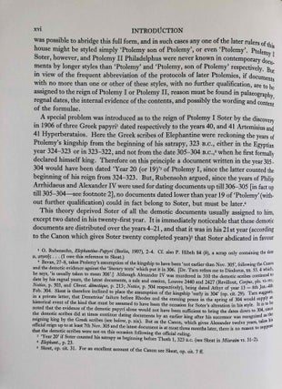 Catalogue of Demotic Papyri in the British Museum. Vol. I: A Theban Archive of the Reign of Ptolemy I, Soter