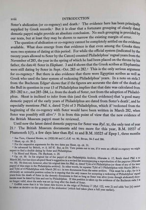 Catalogue of Demotic Papyri in the British Museum. Vol. I: A Theban Archive of the Reign of Ptolemy I, Soter